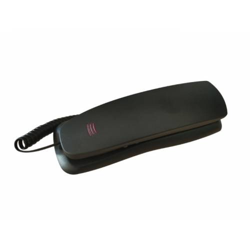 Telefon fix cu fir, Montabil pe perete, Functie pauza si reapelare, Plastic, Functie Hold, Negru