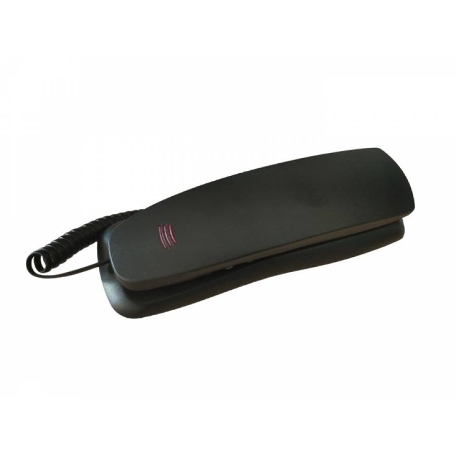 Telefon fix cu fir, Montabil pe perete, Functie pauza si reapelare, Plastic, Functie Hold, Negru