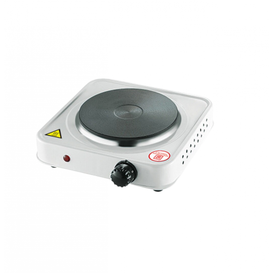 Plita Electrica Portabila KlaussTech, Putere 1000w, 1 Ochi Pentru Gatit, Alb