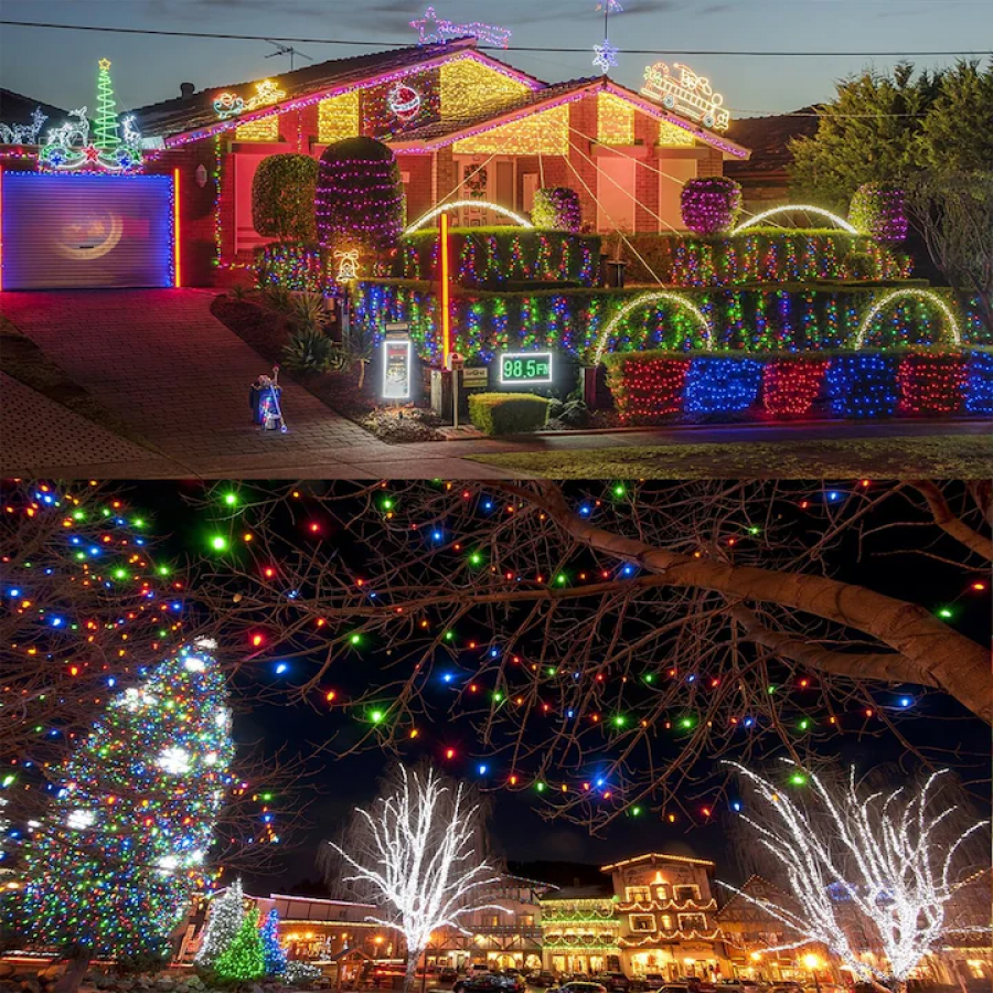 Instalatie de Craciun tip furtun luminos, 80 m KlaussTech