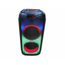 Boxa Profesionala Portabila Tip Troler, Putere 800W, Telecomanda Inclusa, Microfon Inclus, Lumini Led, Acumulator Reincarcabil, Conectivitate Bluetooth, Port Usb, Aux In, Slot Sd Card, Design Modern, Negru