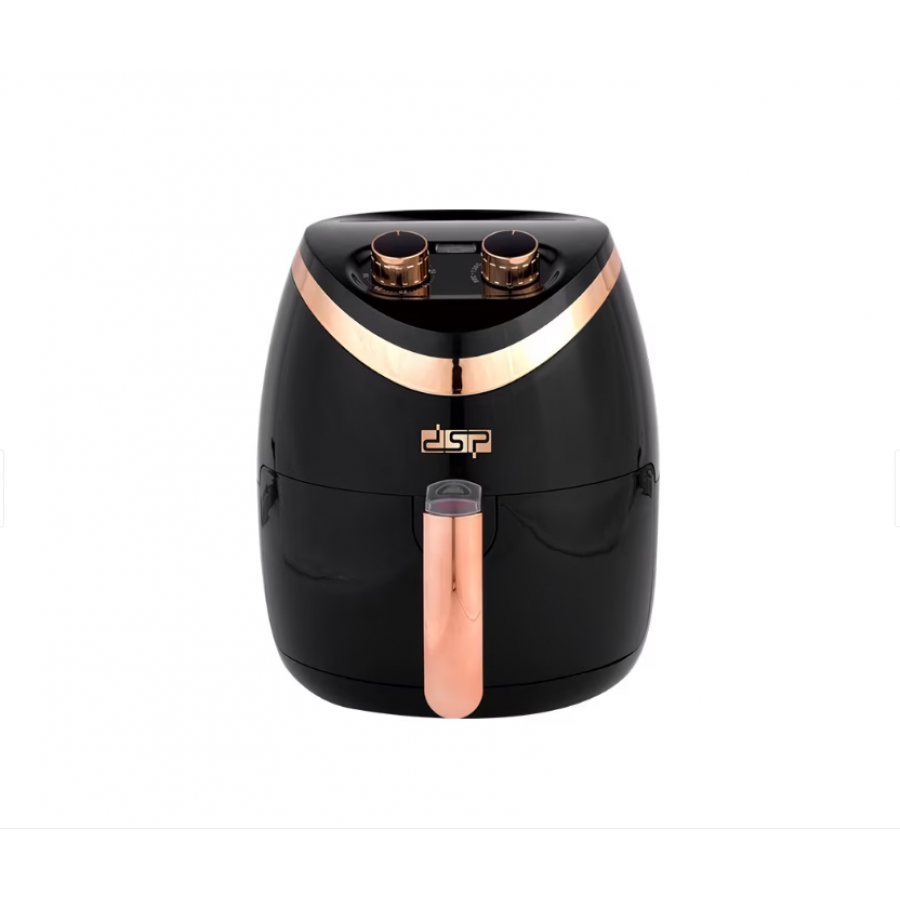 Friteuza aer cald, electrica 1500 W neagra