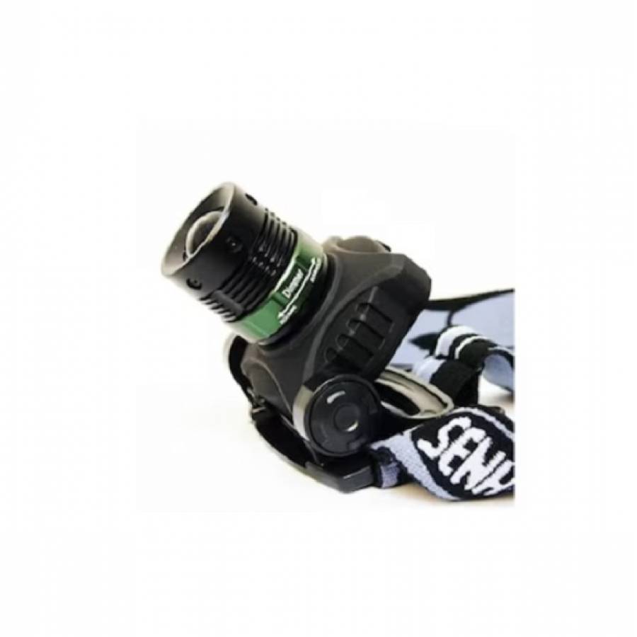 Lanterna LED frontala, de cap, reincarcabila, rezistenta la apa, negru