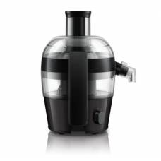 Storcator Philips, fructe si legume, Viva Collection, 0.5l, 400W, 1 treapta viteza, negru-argintiu
