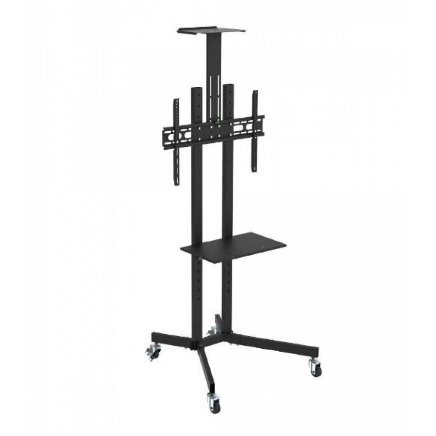 Suport TV Klausstech mobil, deplasabil, tip Stand cu role, 26-70 inch