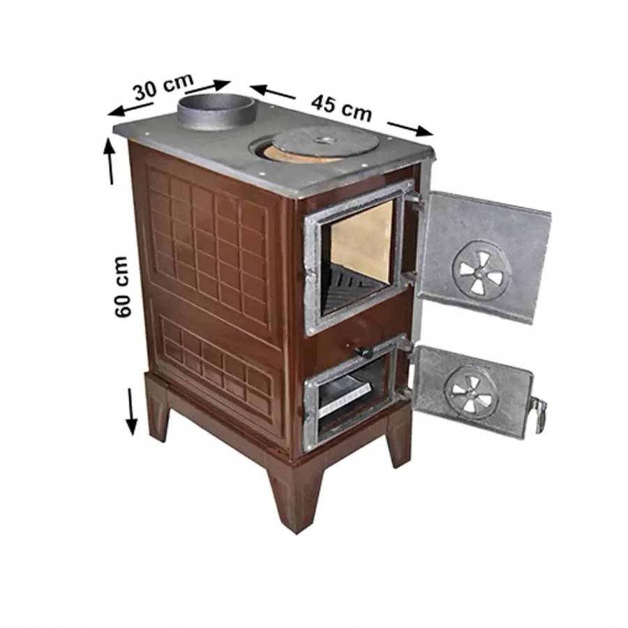 Soba Harlem, godin pe lemne samotat si combustibil solid