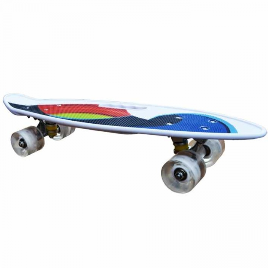 Penny board cu maner Klausstech, roti de silicon, 60Cm