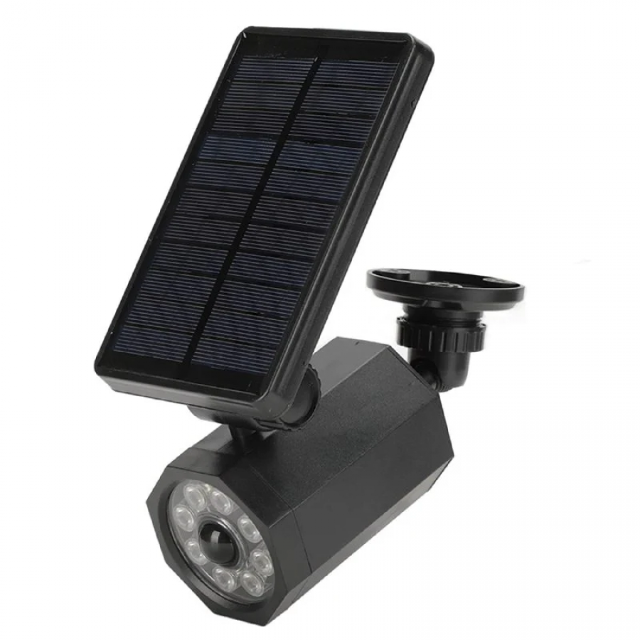 Camera de supraveghere falsa, lampa solara, LED, 4W, negru, KlaussTech