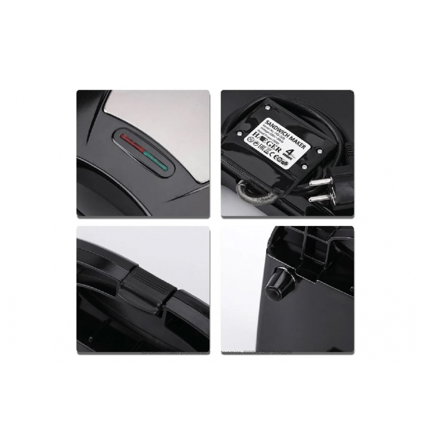 Aparat sandwich 1000W, negru