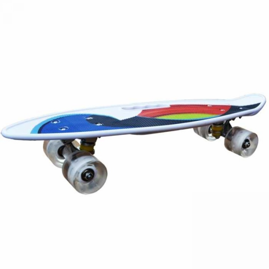 Penny board cu maner Klausstech, roti de silicon, 60Cm