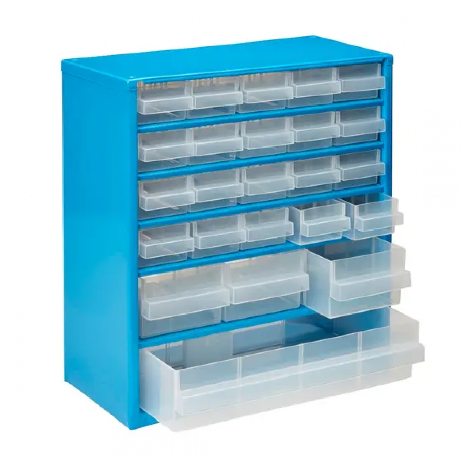 Organizator casetiera, metal, 32.8 x 30.6 x 15 cm Albastru KlaussTech