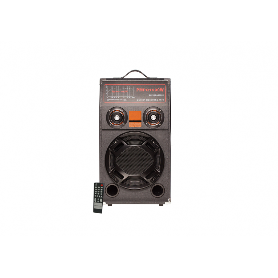 Set de 2 Boxe Klausstech, Putere 240W, Lumini Disco, Reglaje, Accesorii Incluse, Negru