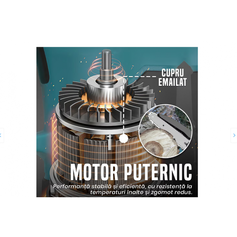 Set  Foarfeca Electrica 36V si Mini Drujba 36V si Brat Telescopic cu 2 Acumulatori