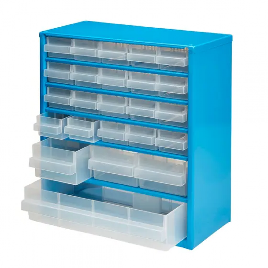 Organizator casetiera, metal, 32.8 x 30.6 x 15 cm Albastru KlaussTech