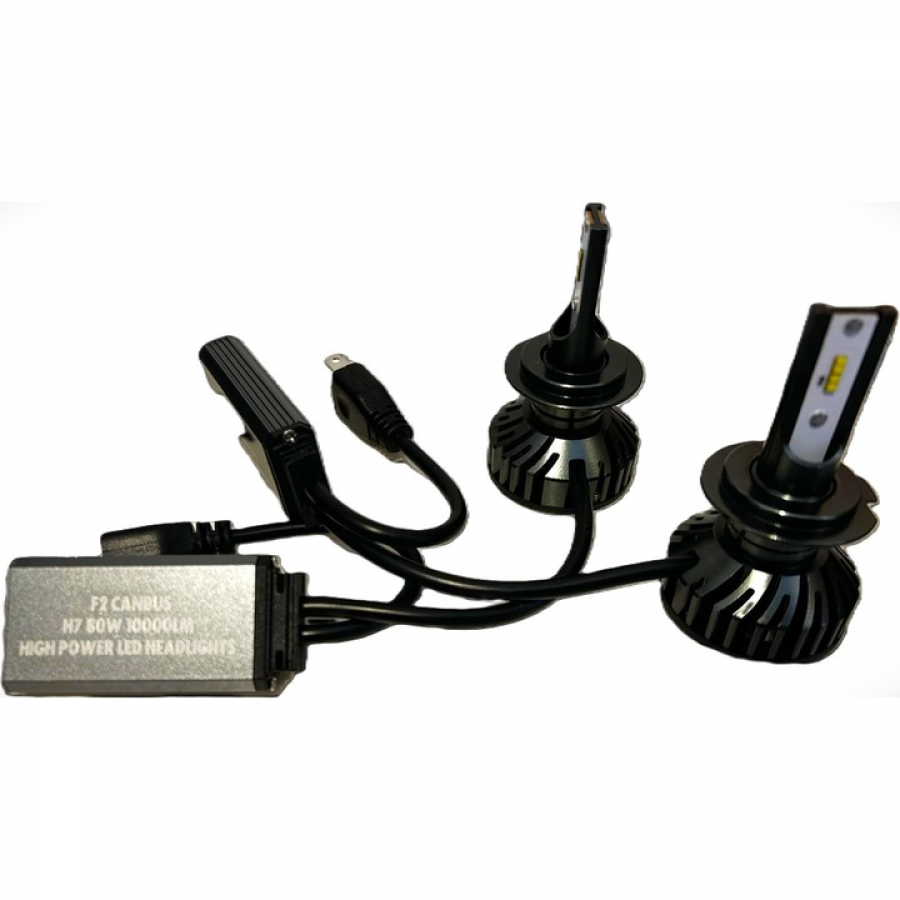 Set 2 becuri auto LED H7, 9-48V, 80W, 6000K, KlaussTech