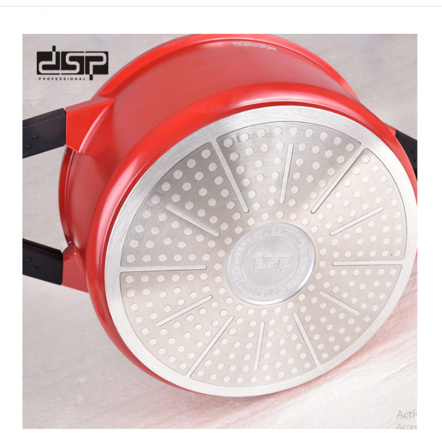 Oala din fier, cu capac 28 cm