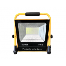 Proiector Led 100w Acumulator Si Suport Cu Panou Solar