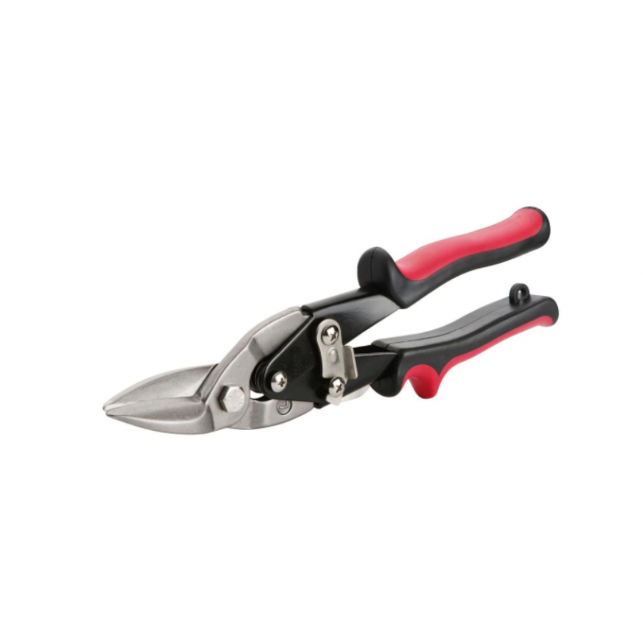 Foarfeca pentru Tabla, KlaussTech, Cap Forjat, Piedica de Blocare, Negru/Rosu