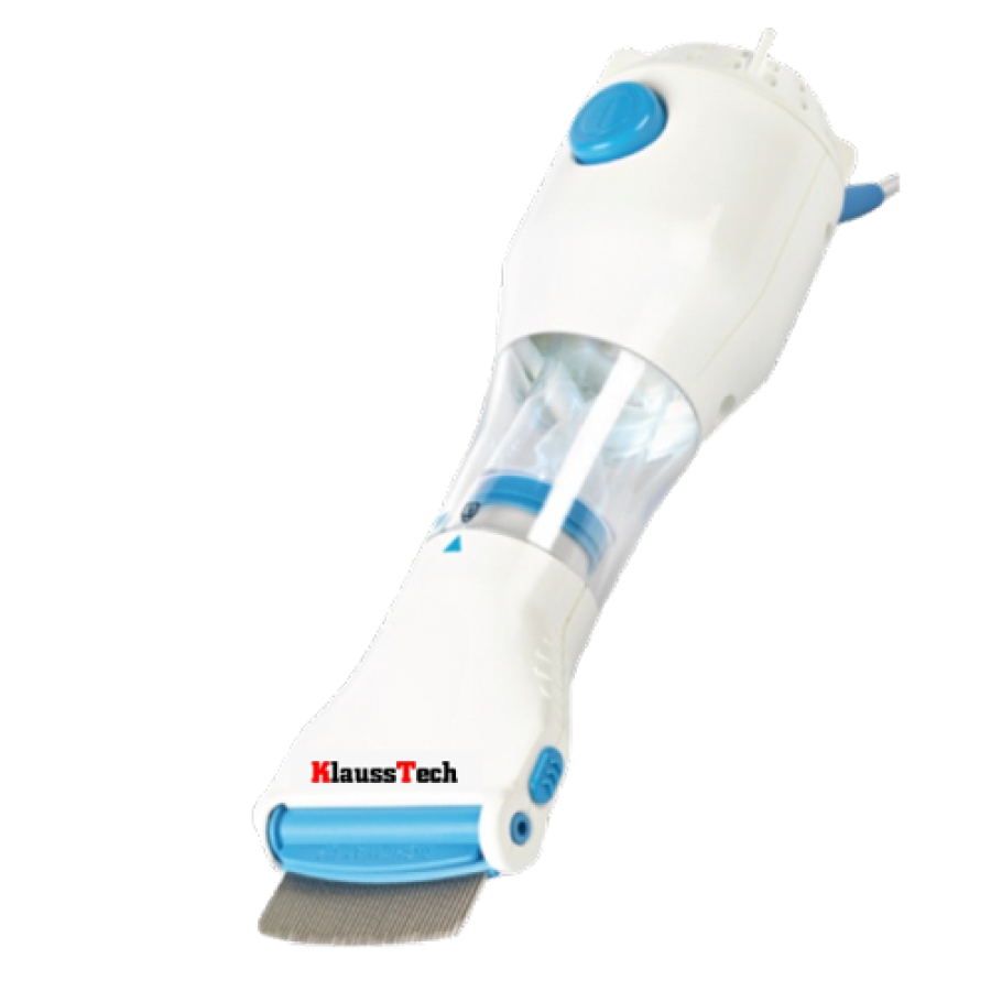 Dispozitiv Anti-Paduchi si Paraziti, KlaussTech, 4 Capete, Putere 50-200W, Unghi Ajustabil, Alb/Albastru