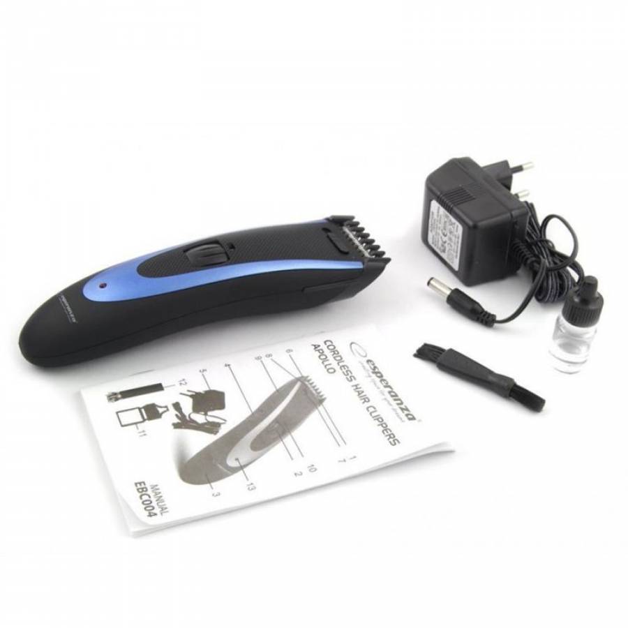 Aparat De Tuns, Silentios, Lungime Reglabila, Reincarcabil, Greutate Redusa, Accesorii Incluse, Negru/Albastru