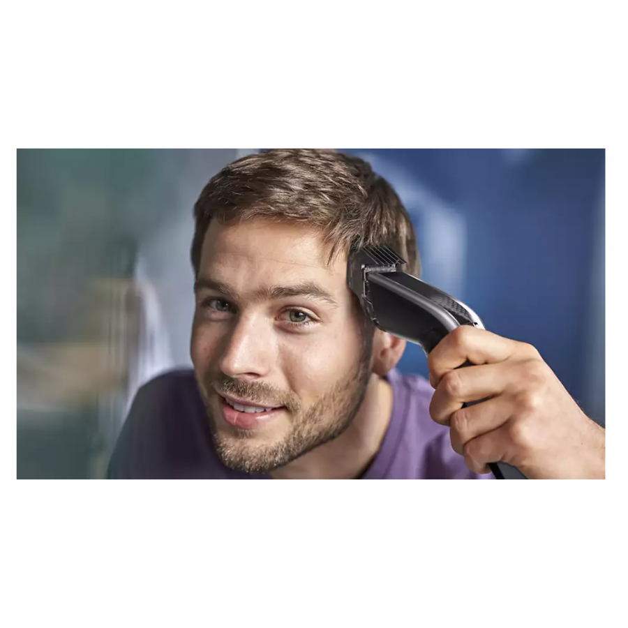 Aparat De Tuns, Philips, Motor Silentios, Accesorii Incluse, Lame din Otel, Gri