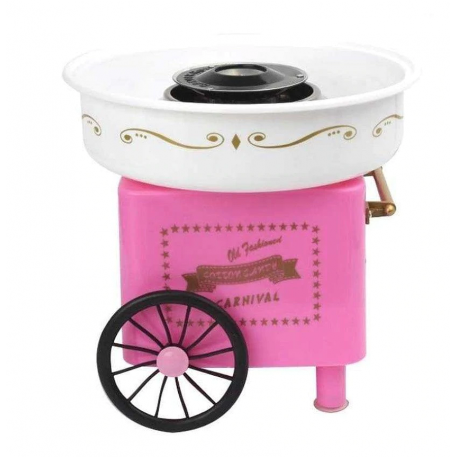 Masina de Facut Vata de Zahar KlaussTech, Putere 450W, Picioare Antialunecare, Stabilitate Ridicata, Protecite Supraincalzire, Roz