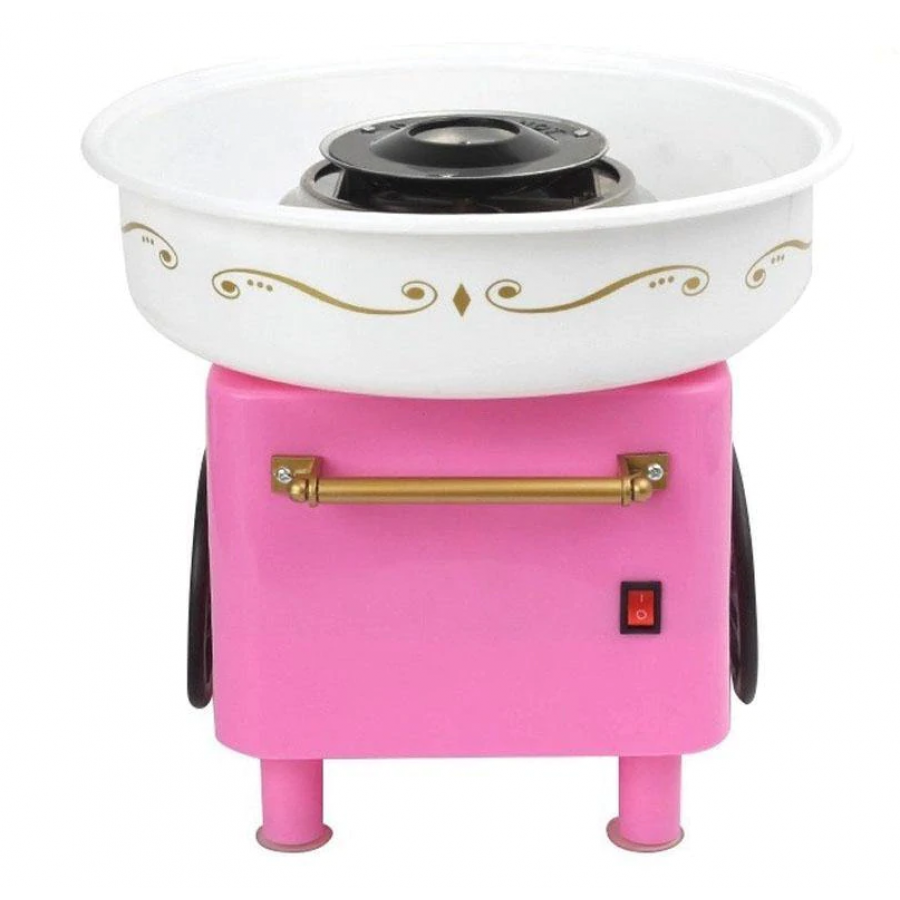 Masina de Facut Vata de Zahar KlaussTech, Putere 450W, Picioare Antialunecare, Stabilitate Ridicata, Protecite Supraincalzire, Roz