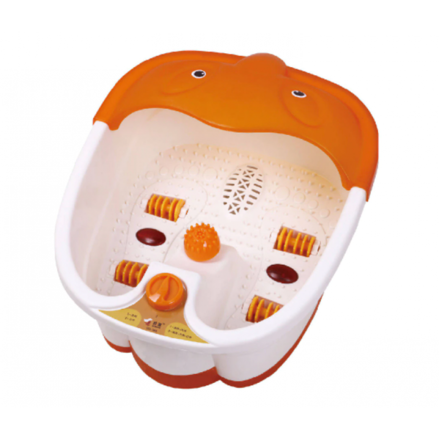 Aparat Hidromasaj KlaussTech, Pentru Picioare, Putere 600W, Capacitate 4.5l, Alb/Galben