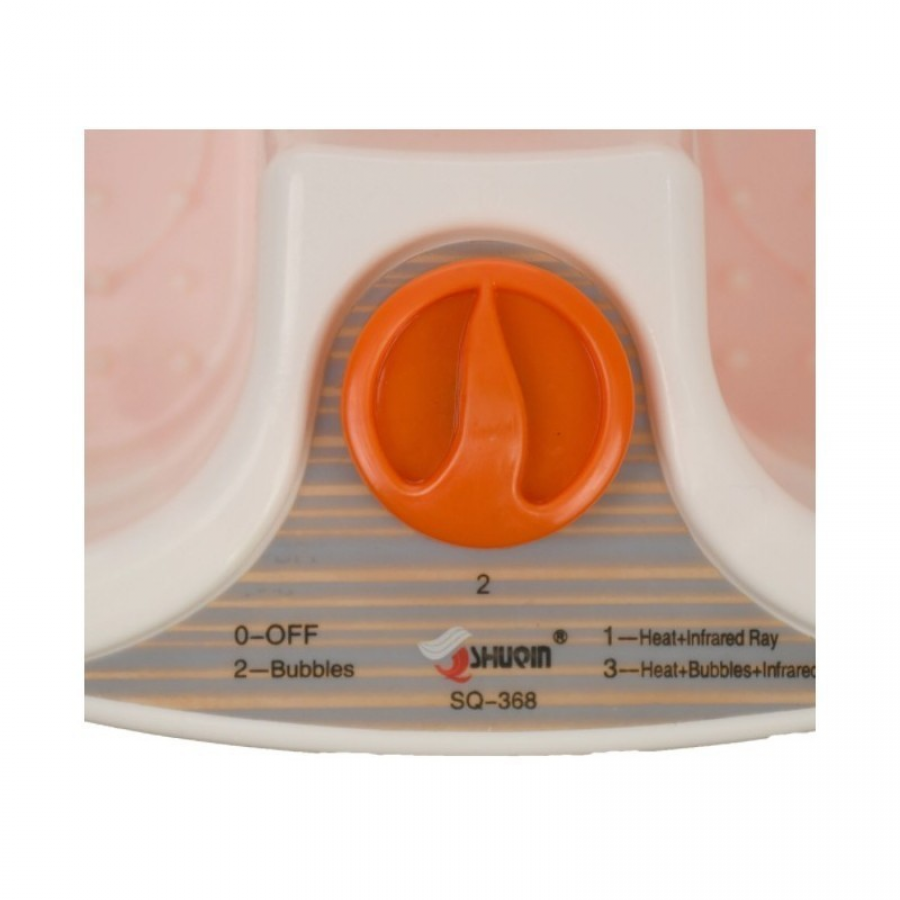 Aparat Hidromasaj KlaussTech, Pentru Picioare, Putere 600W, Capacitate 4.5l, Alb/Galben