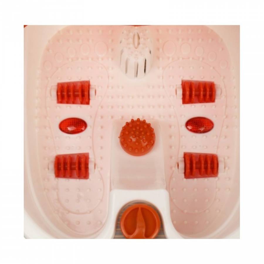 Aparat Hidromasaj KlaussTech, Pentru Picioare, Putere 600W, Capacitate 4.5l, Alb/Galben