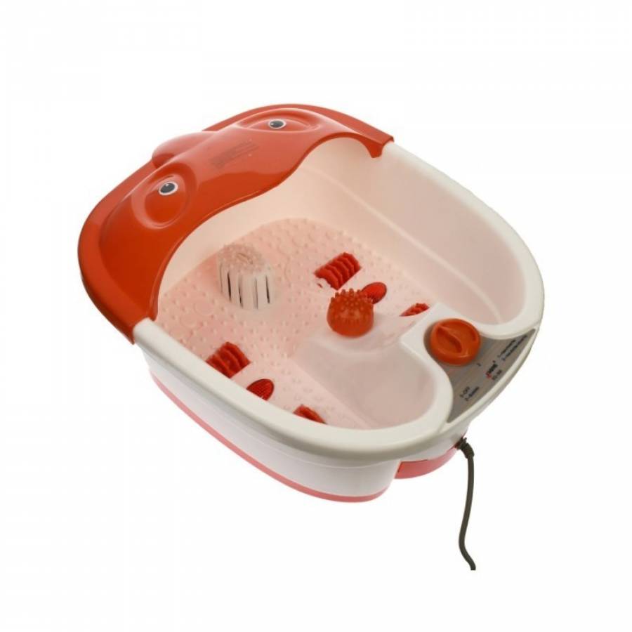 Aparat Hidromasaj KlaussTech, Pentru Picioare, Putere 600W, Capacitate 4.5l, Alb/Galben