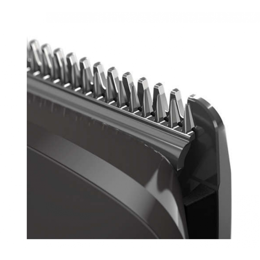 Set Complet pentru Ras si Tuns, 12 in 1, Accesorii Incluse, Greutate Redusa, Gri/Negru