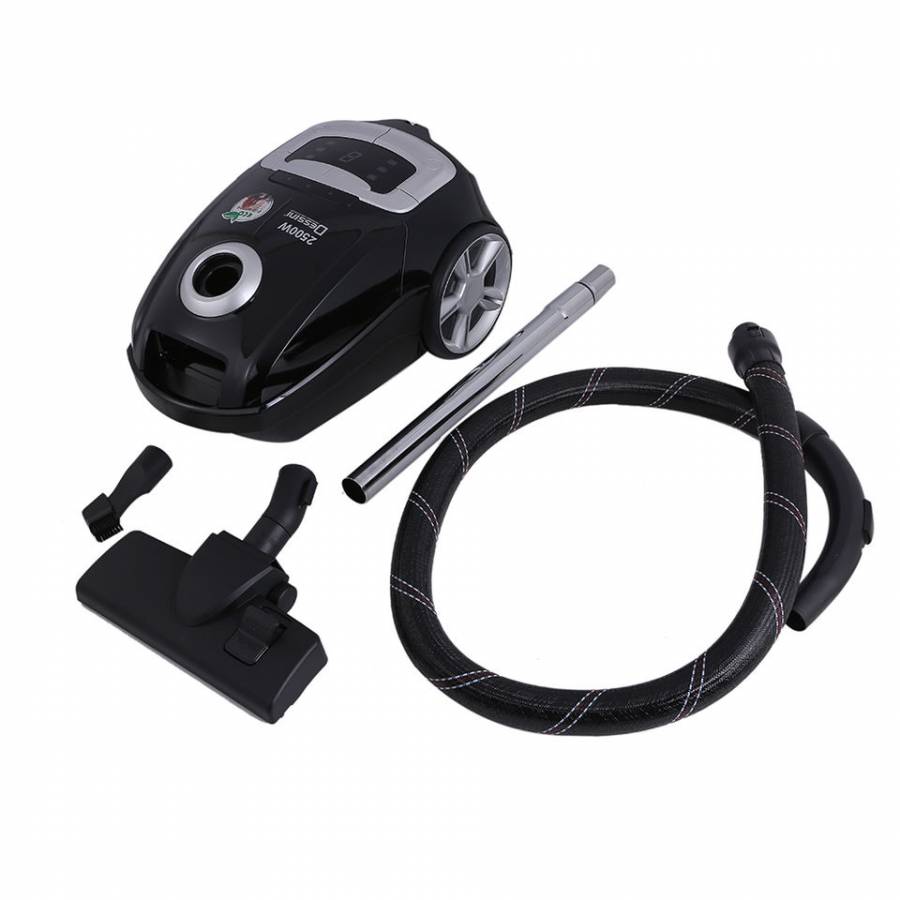 Aspirator, Putere 2500W, Super Silentios, Cyclon, Accesorii Incluse, Negru