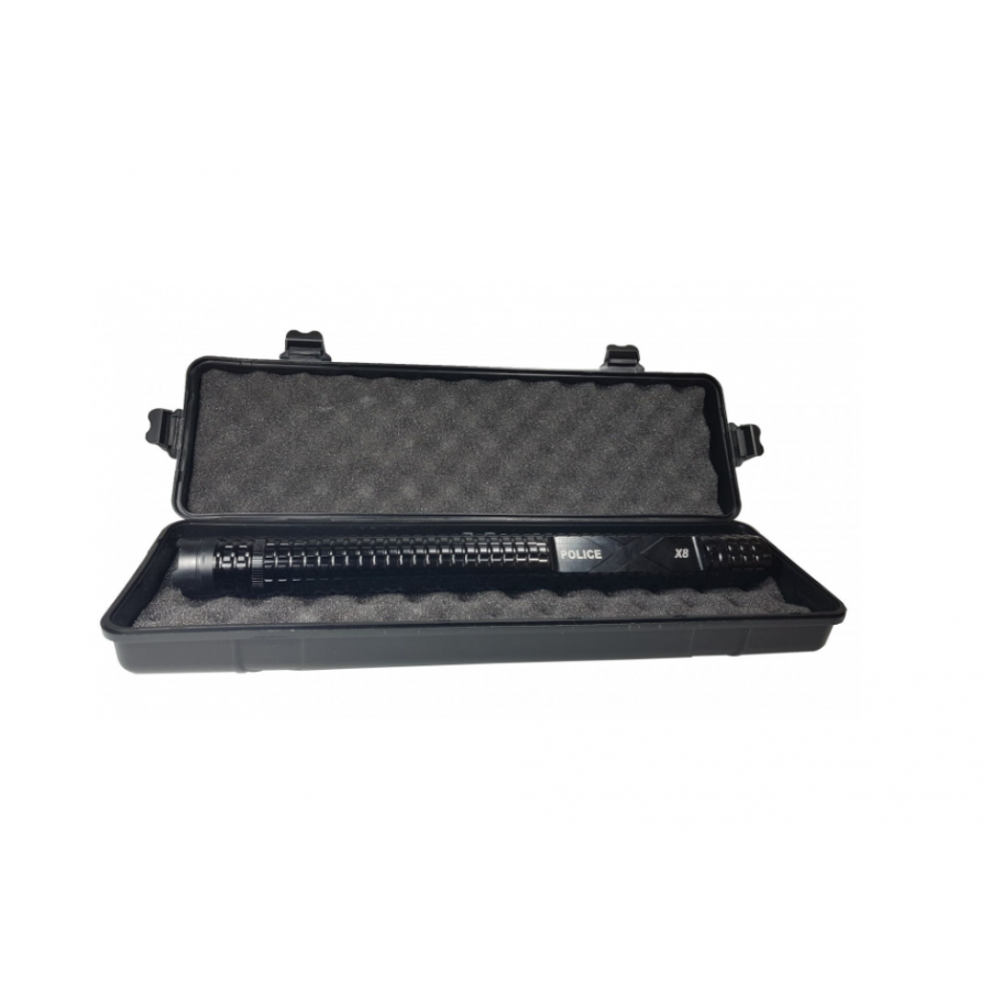 Baston cu Electrosoc Klausstech, Metal, 7800 mAH, 3,7 V, Negru