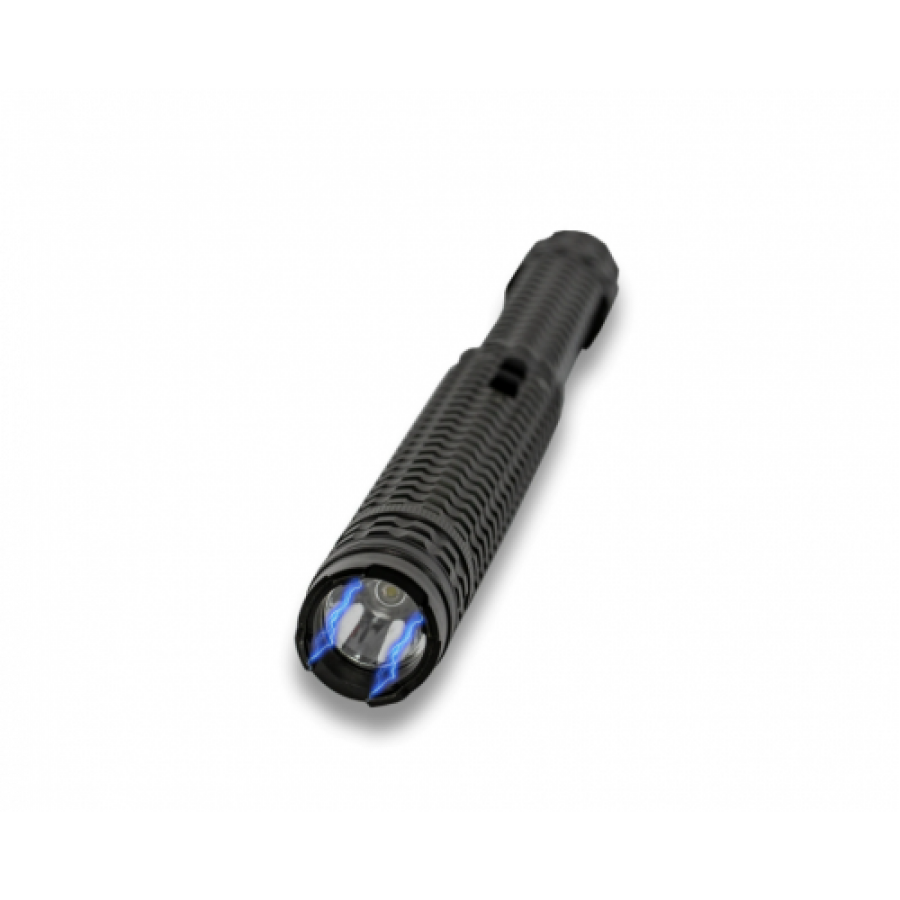 Baston Cu Electrosoc Si Lanterna Autoaparare Klausstech Metalic10000 Kv