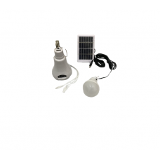 Bec cu Panou Solar, Putere 10W, Autonomie 4-6h, LED, Negru