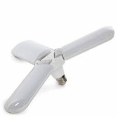 Bec LED, KlaussTech, Putere Maxima 45W, Model in Forma de Elice, 3 Capete Luminoase, Design Modern, Ergonomic, Alb