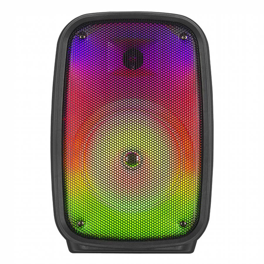 Boxa Portabila, KlaussTech, Putere 8W, Lumini Disco, Greutate Redusa, Negru