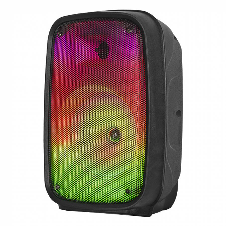 Boxa Portabila, KlaussTech, Putere 8W, Lumini Disco, Greutate Redusa, Negru