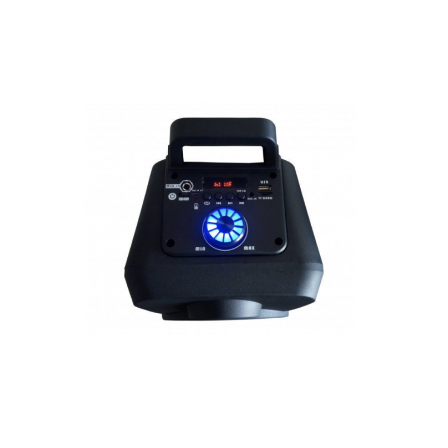 Boxa Portabila, Putere 20W, Lumini Disco, Maner pentru Transport, Greutate Redusa, Negru