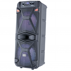 Boxa Portabila Activa, Putere 400W, Telecomanda, Microfon, Difuzor 20 cm, Negru