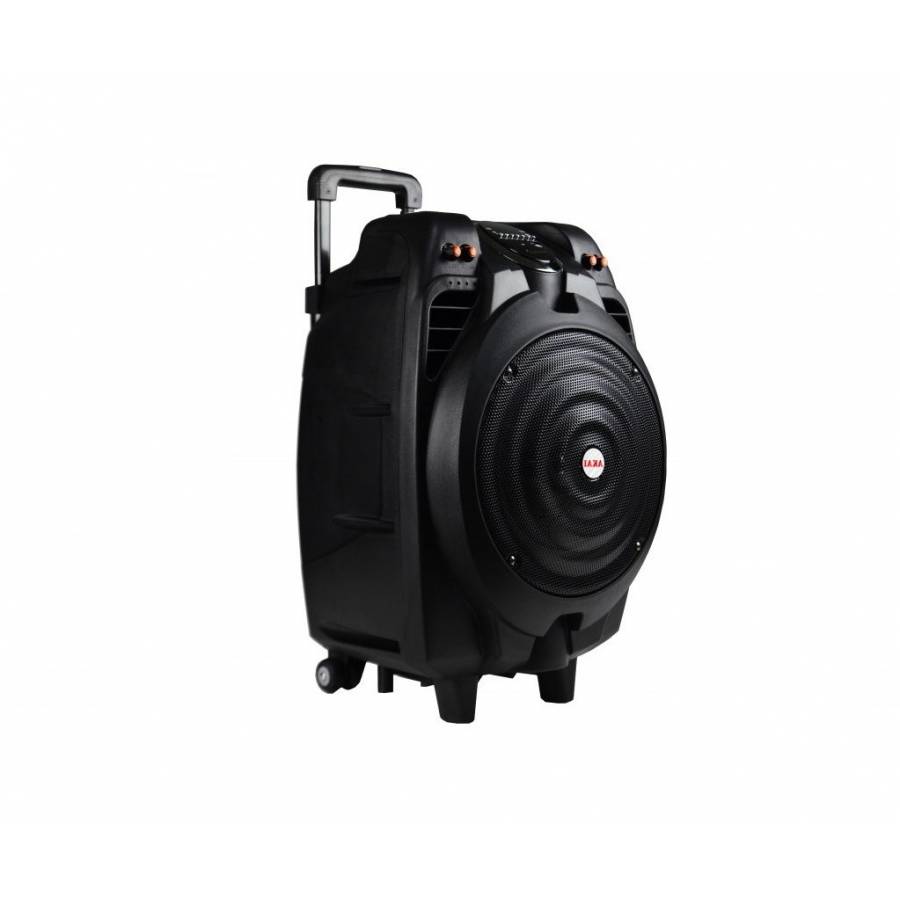 Boxa Portabila, Putere 50W, Telecomanda, Microfon, Intrare Microfon si Chitara, Negru