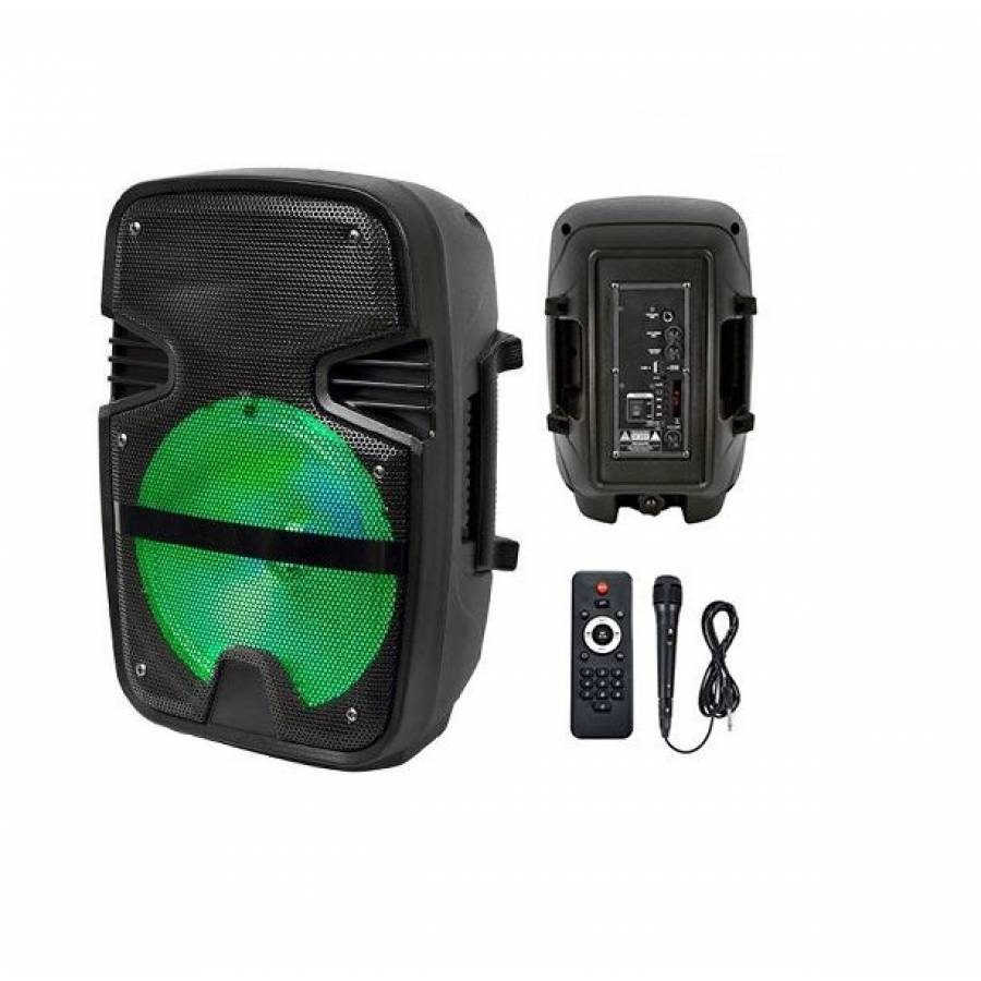 Boxa Portabila, Putere 400W, Lumini Disco, Greutate Redusa, Ergonomica, Negru