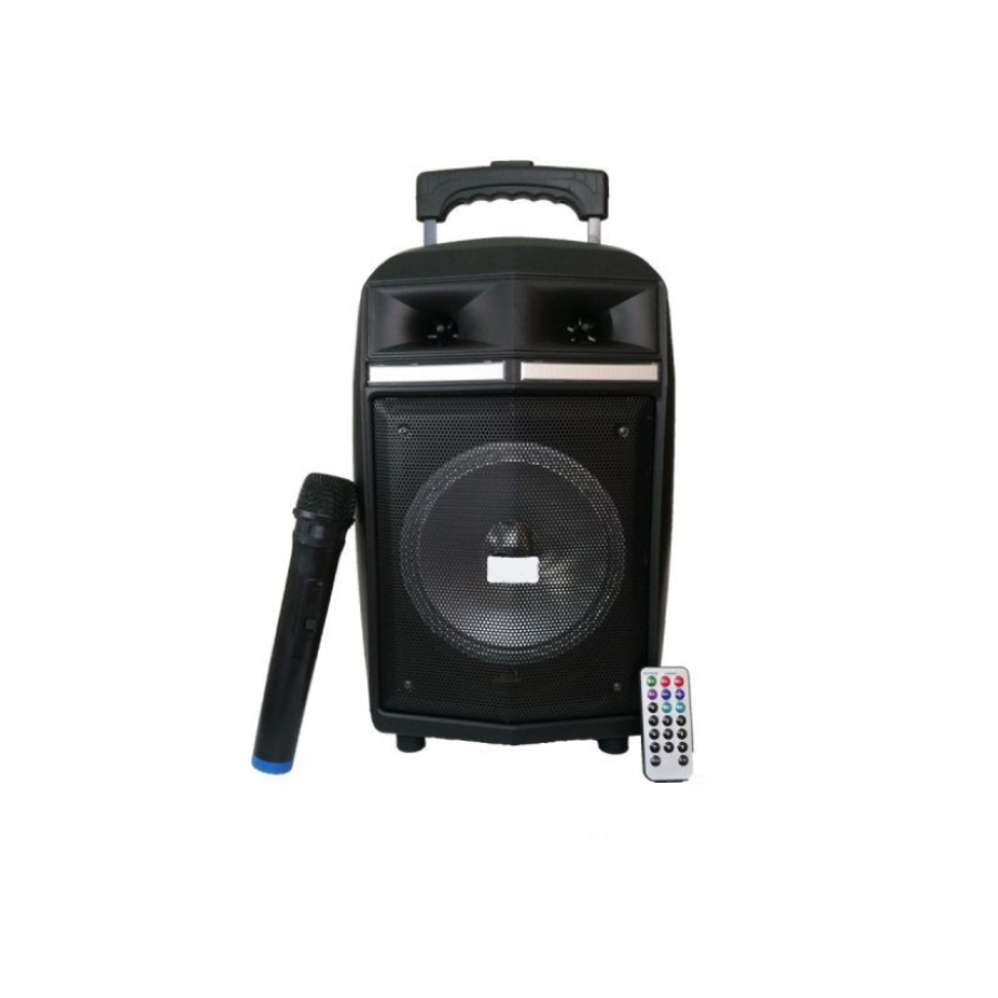 Boxa Portabila, Putere 60W, Lumini Disco, Accesorii Incluse, Troler, Negru