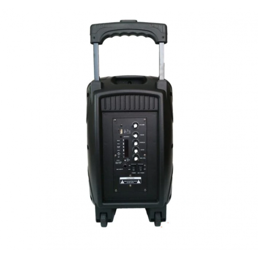 Boxa Portabila, Putere 60W, Lumini Disco, Accesorii Incluse, Troler, Negru