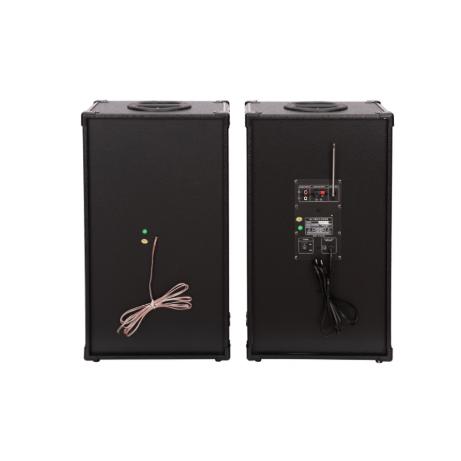 Set 2 Boxe 1 Activ + 1 Pasiv, 613d, 2 X 80 W, Bluetooth, Usb, Tf Card, Nivel Volum, 2 Intrari Microfon , Negru