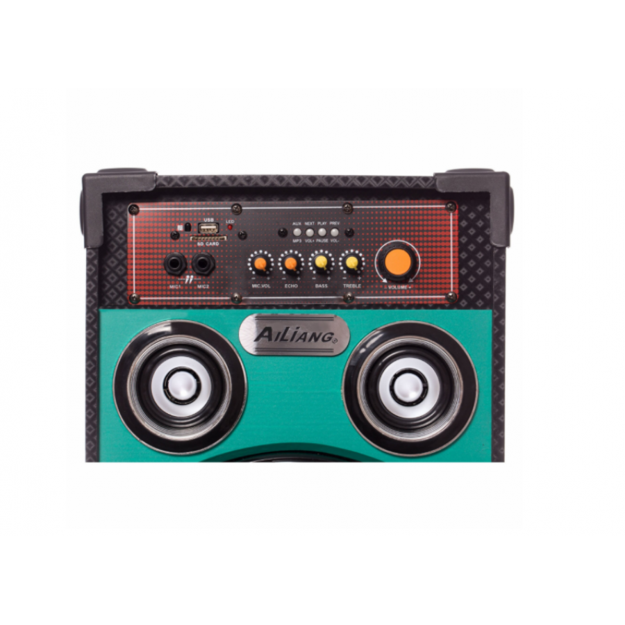 Set Boxe Active Ailiang, 160w Rms, Karaoke, Usb, Bluetooth, Card Sd, Radio Fm, Joc Lumini, Telecomanda