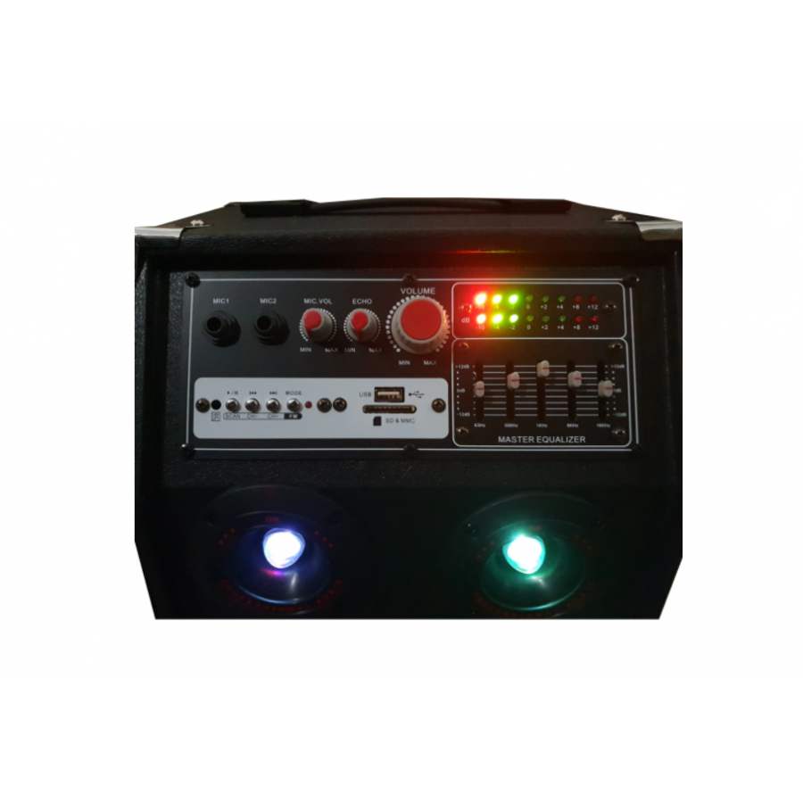 Boxe Active Powersound Mini,statie Integrata,egalizator,bluetooth,cititor Usb,microsd,radio Fm,lumini Party,elsales