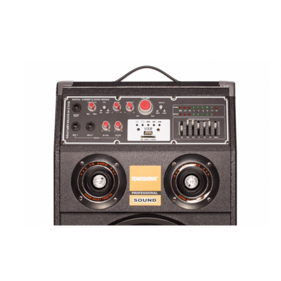 Boxe Cu Statie Active Profesionale Dp-2304l Bluetooth / Usb / Sd Card + Set 2 Microfoane Wireless  Cadou