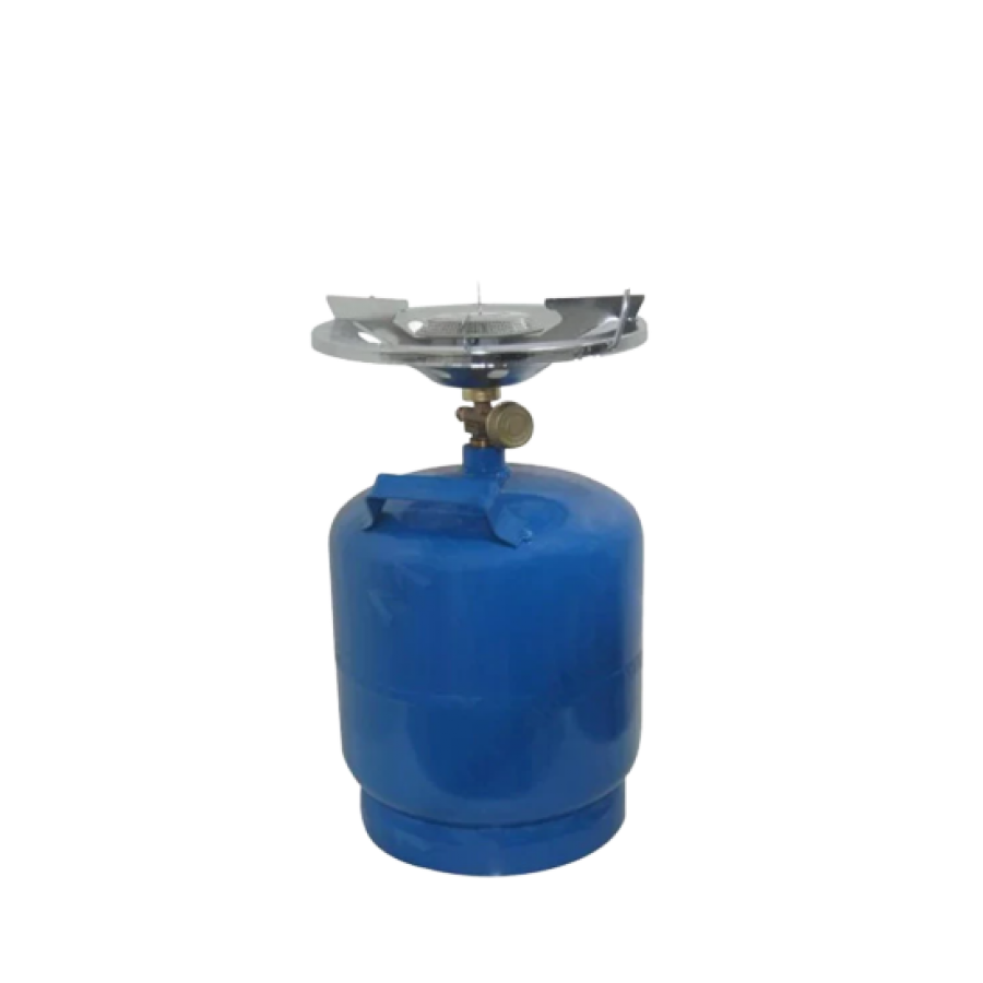 Butelie pentru Camping, KlaussTech, Capacitate Gaz 5L, Reincarcabila, Arzator Inclus, Albastru